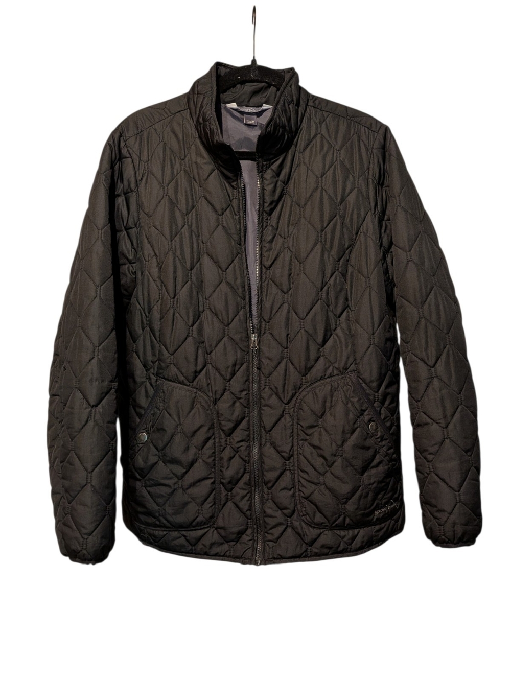 Eddie Bauer Quilted Utility Jacket - Black